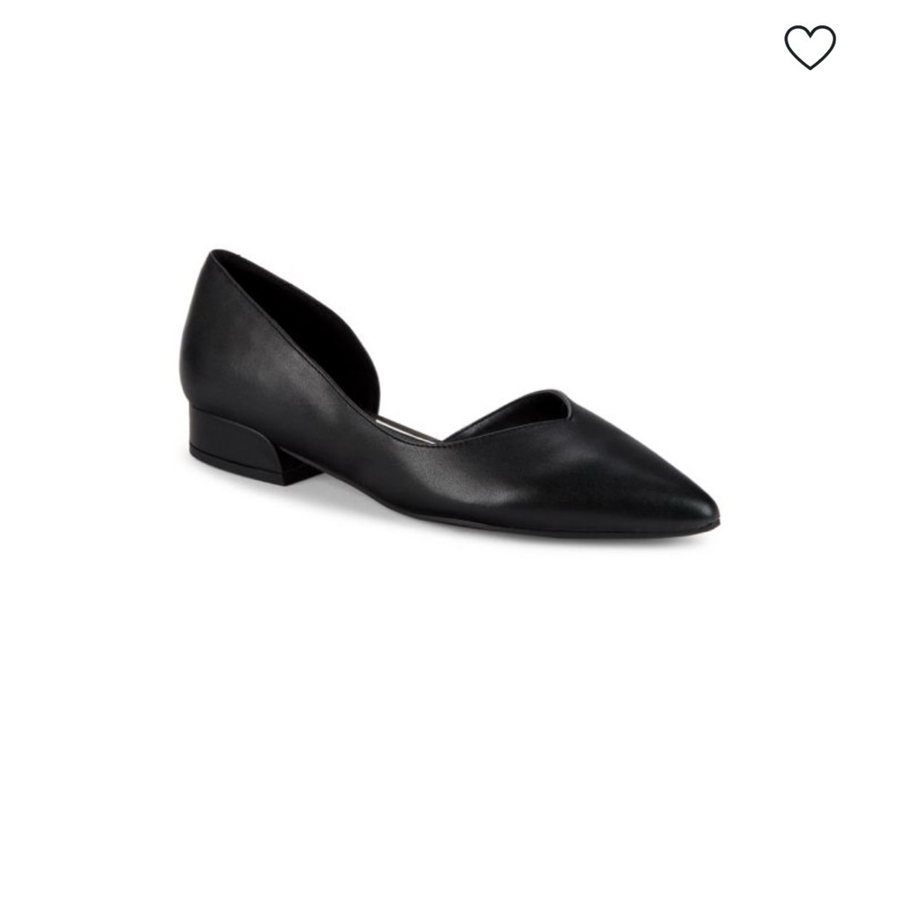 Cheree Leather D'Orsay Ballet Flats